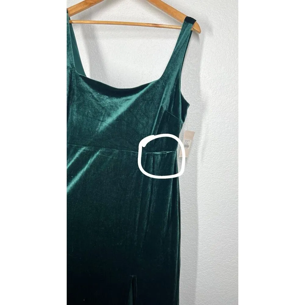 Birdy Grey Alex Velvet Maxi Dress XXL Emerald Green - Image 9