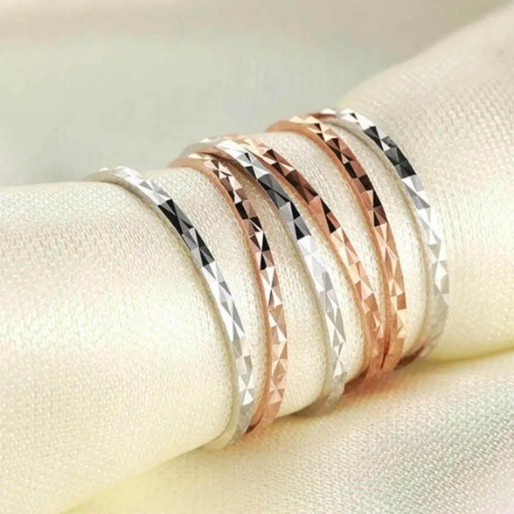 NEW 18k/.925 Rose Gold Dainty‎ Stacking Midi Pinky Knuckle Ring - Image 6