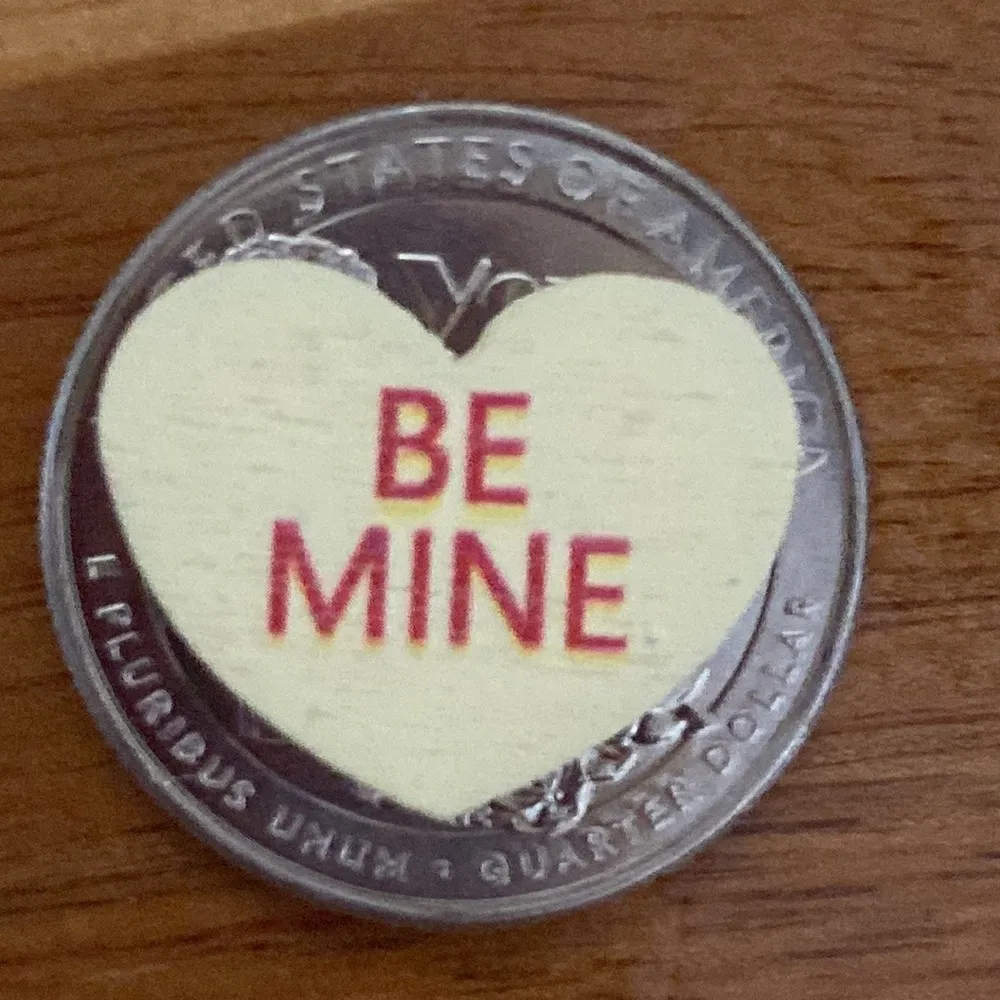 Valentine's Day Violet Confetti Wood Conversation Heart Earrings 1 Set Hand Made - Image 4