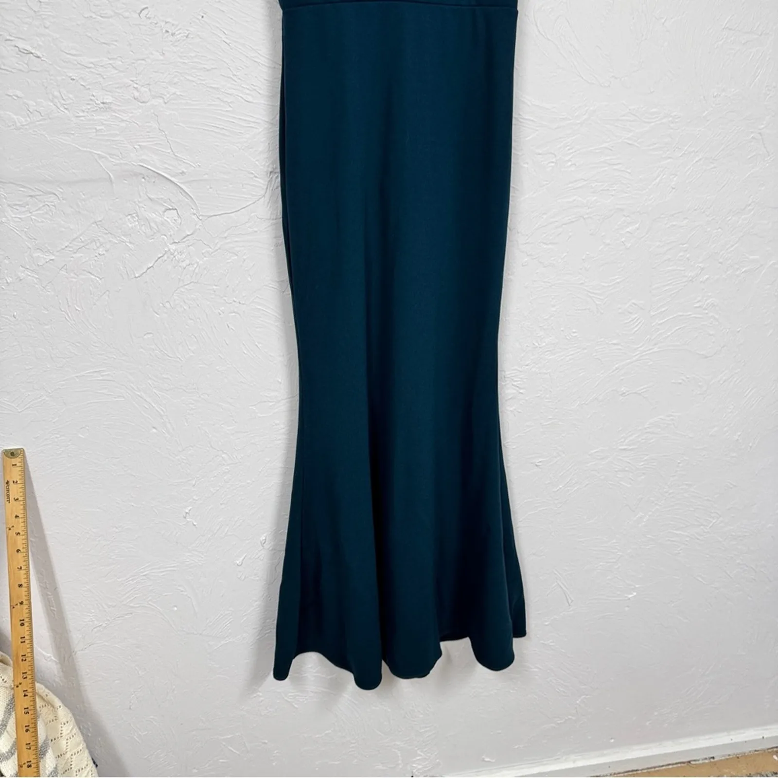 Lulus Emerald Green Mermaid Maxi Dress Womens S Sleeveless Formal Bridesmaid - Image 2