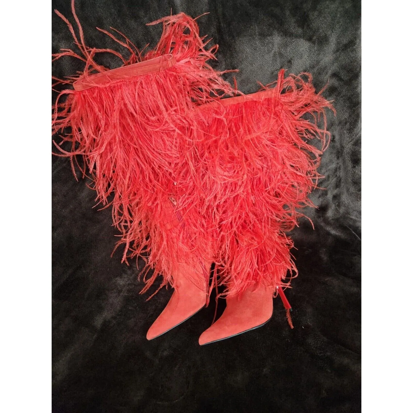 Jeffrey Campball Shake-Ya Feather Over the Knee Boot (Women) Size 5.5 - Image 2