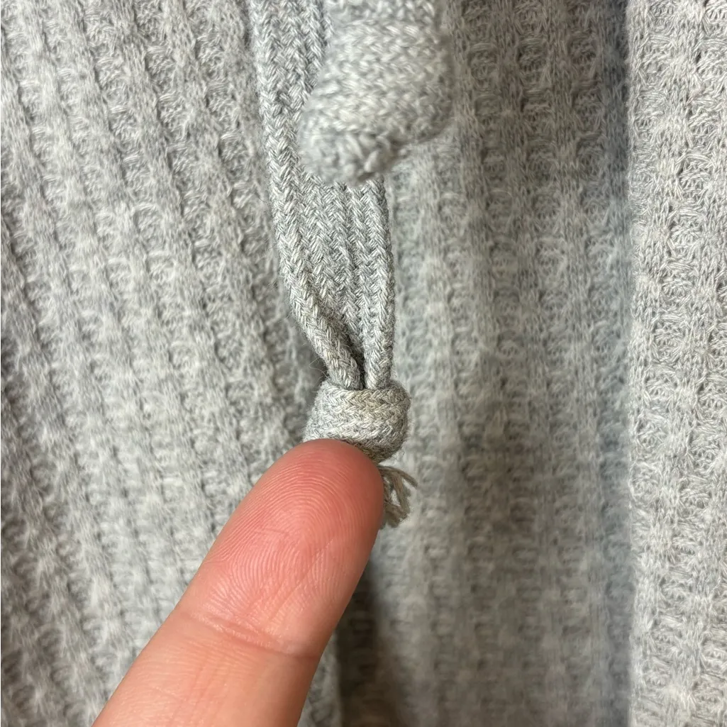 C Active Long Sleeve Waffle Knit Hooded Hi - Image 3