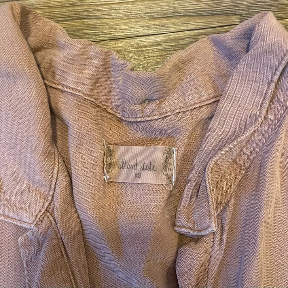 Altar'd State Casual Button Dusty Rose Shirt - Image 6