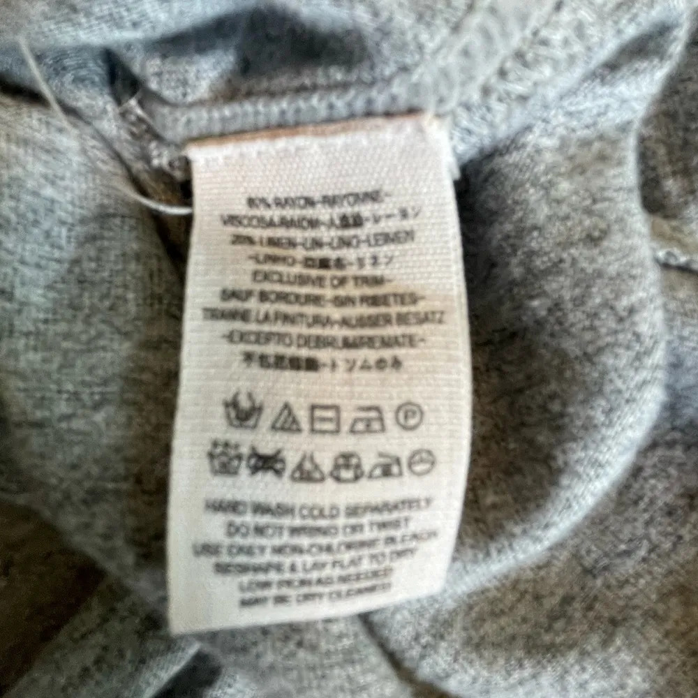 Free People We The Free Oversized Just A Henley Top Gray Size Small - Image 12