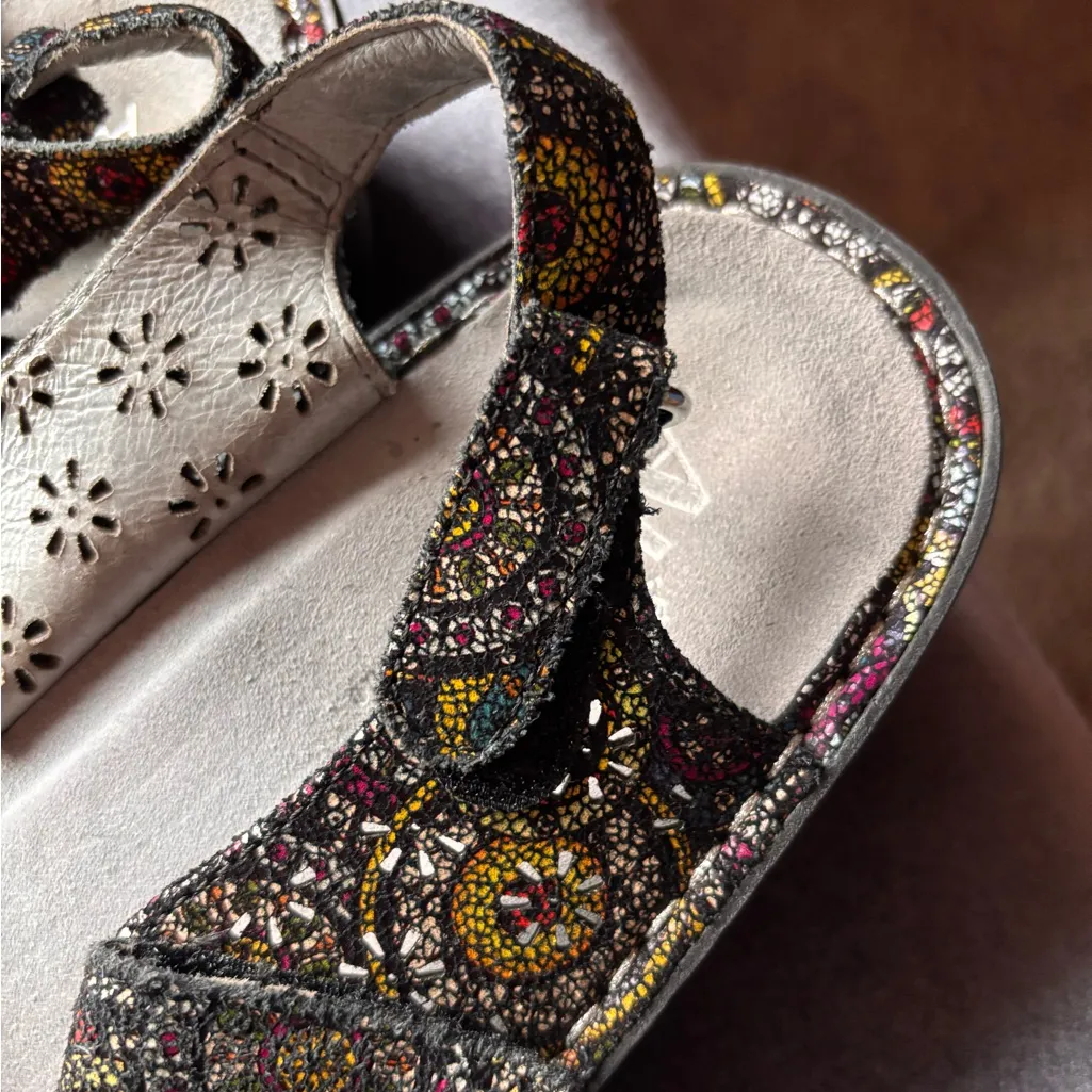 Alegria Jemma Spiro  Leather Comfort Clogs Slingback Shoes Size 39 Adjustable - Image 3