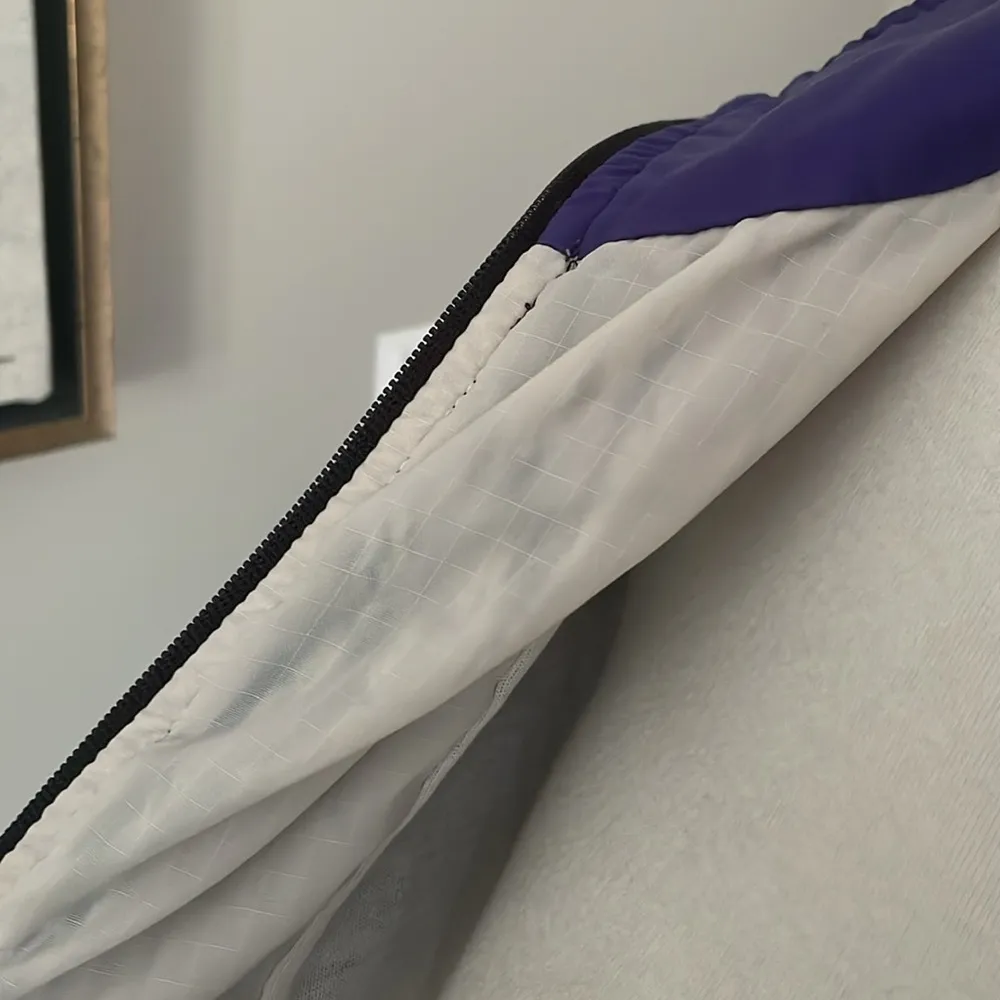 Coolest One of a Kind Nylon USA Olympics Purple Windbreaker Zip Up Jacket Size M - Image 8