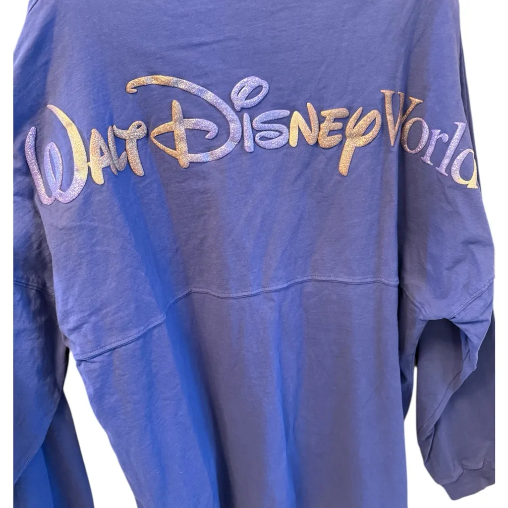 Walt Disney World 50th Anniversary Purple Glitter Sparkle Adult XL Spirit Jersey - Image 7