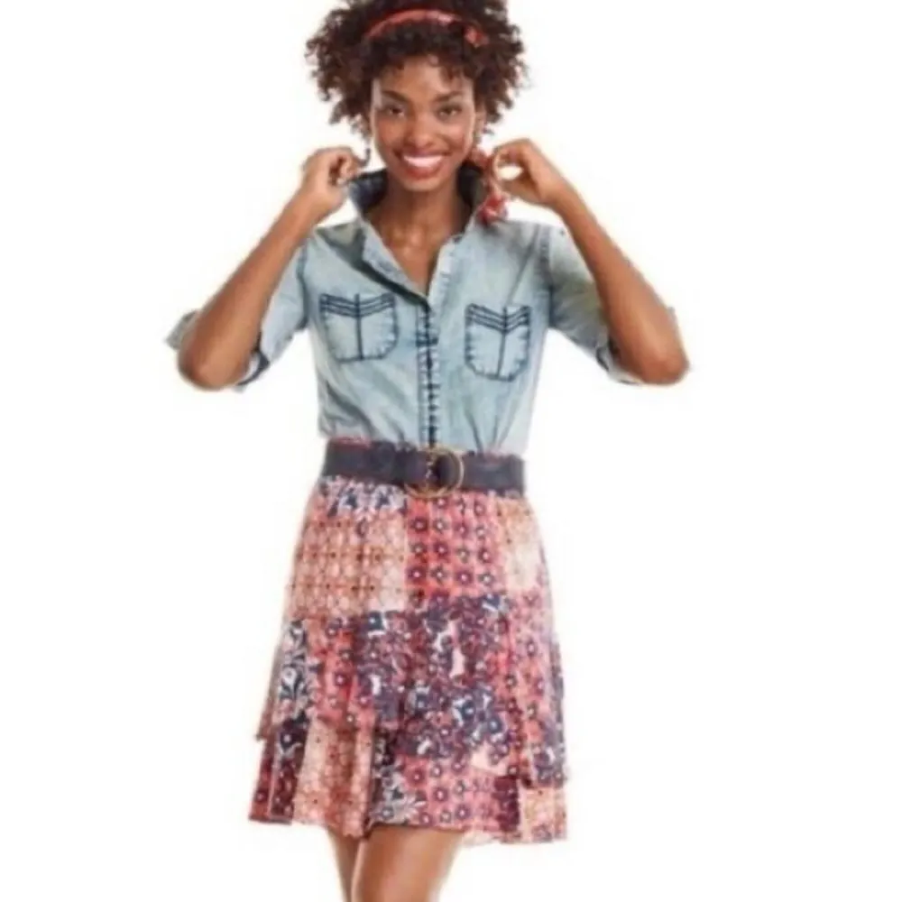 CAbi  Isabel Patchwork Ruffle Skirt 5053 - Image 2