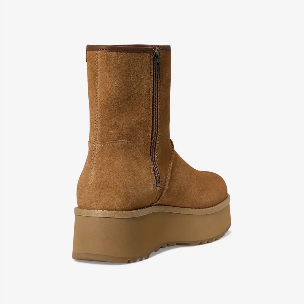 UGG Woman’s Cityfunc CHESTNUT Mid Boots Square toes Platform New Sz 9 - Image 3