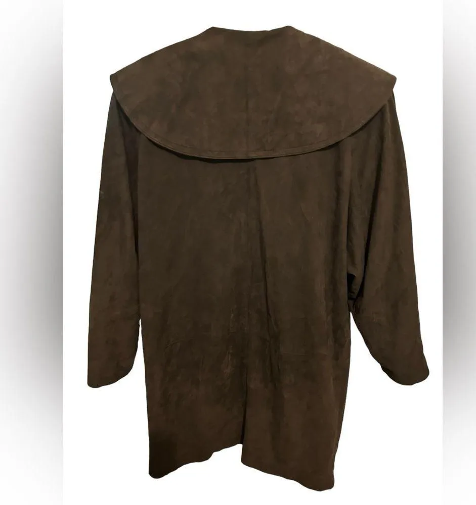 Weathervane vintage suede brown coat size 14 - Image 7