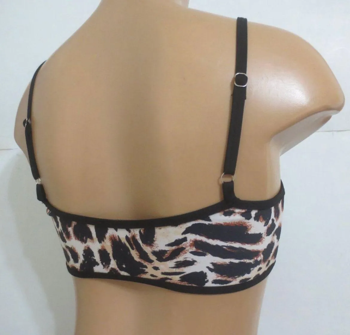 Cheetah/Leopard Print Bikini Top - Image 3