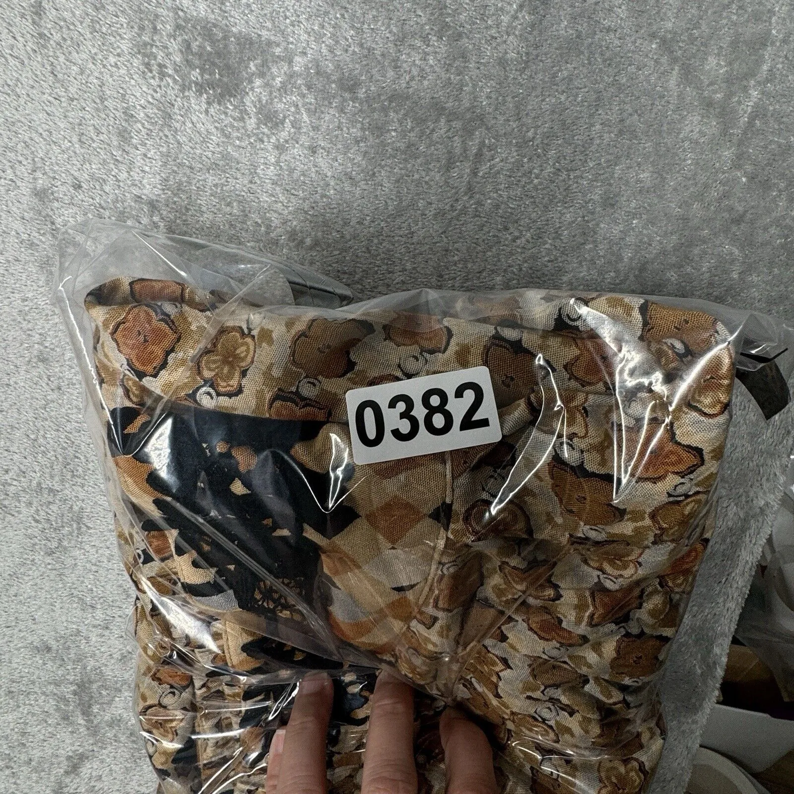 Marsha Brander for Componix Pants Women 8 Brown Geometric Palazzo Pants‎ Neutral Size M - Image 8