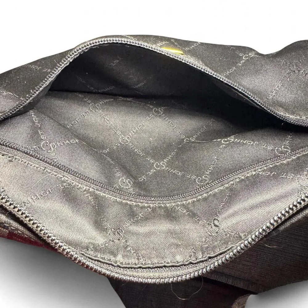 St. John Signature Black Jacquard shoulder bag with adjustable shoulder strap - Image 5