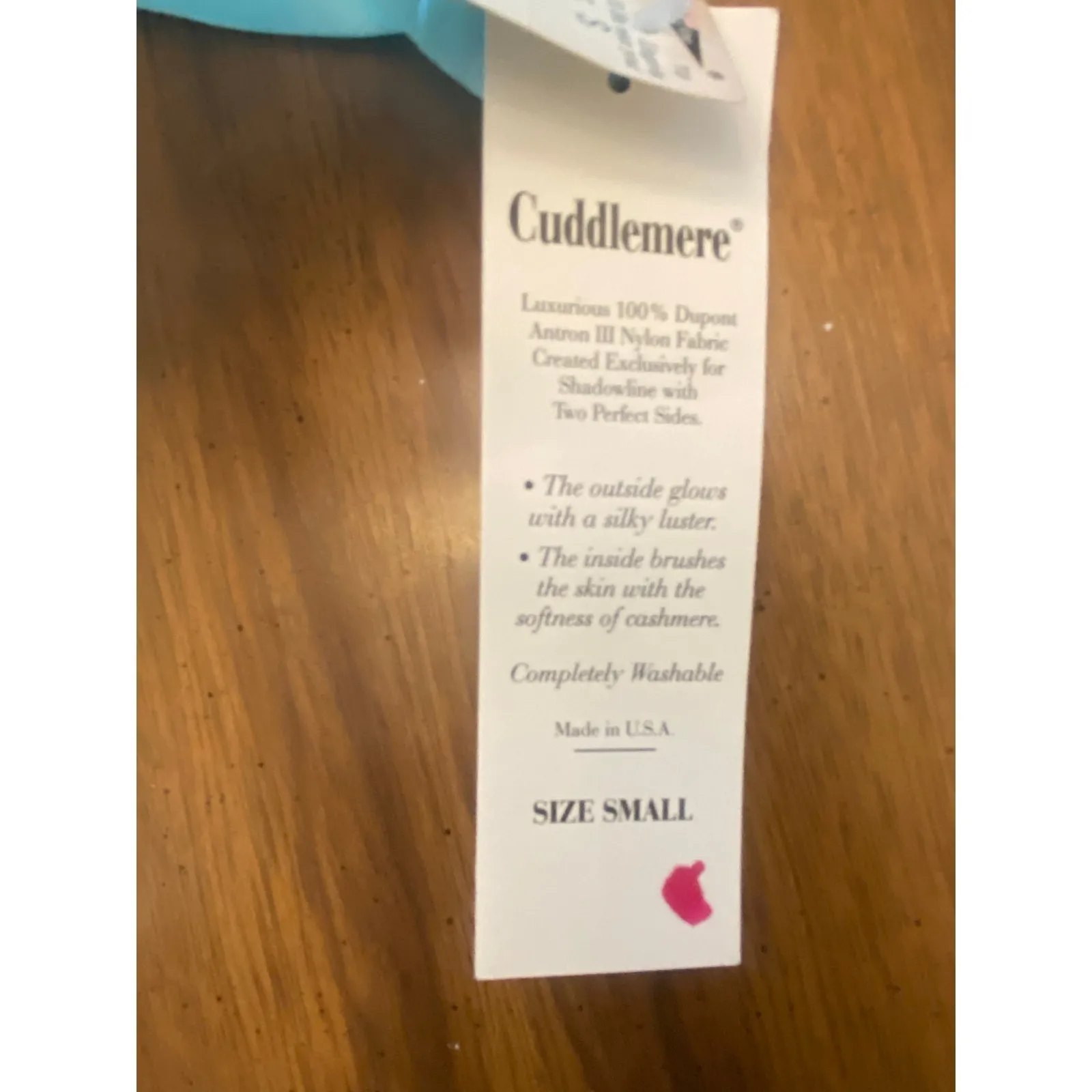 Vintage NWT Shadowline Ice Blue Long Nightgown Embroidered Yoke Lingerie Small - Image 7