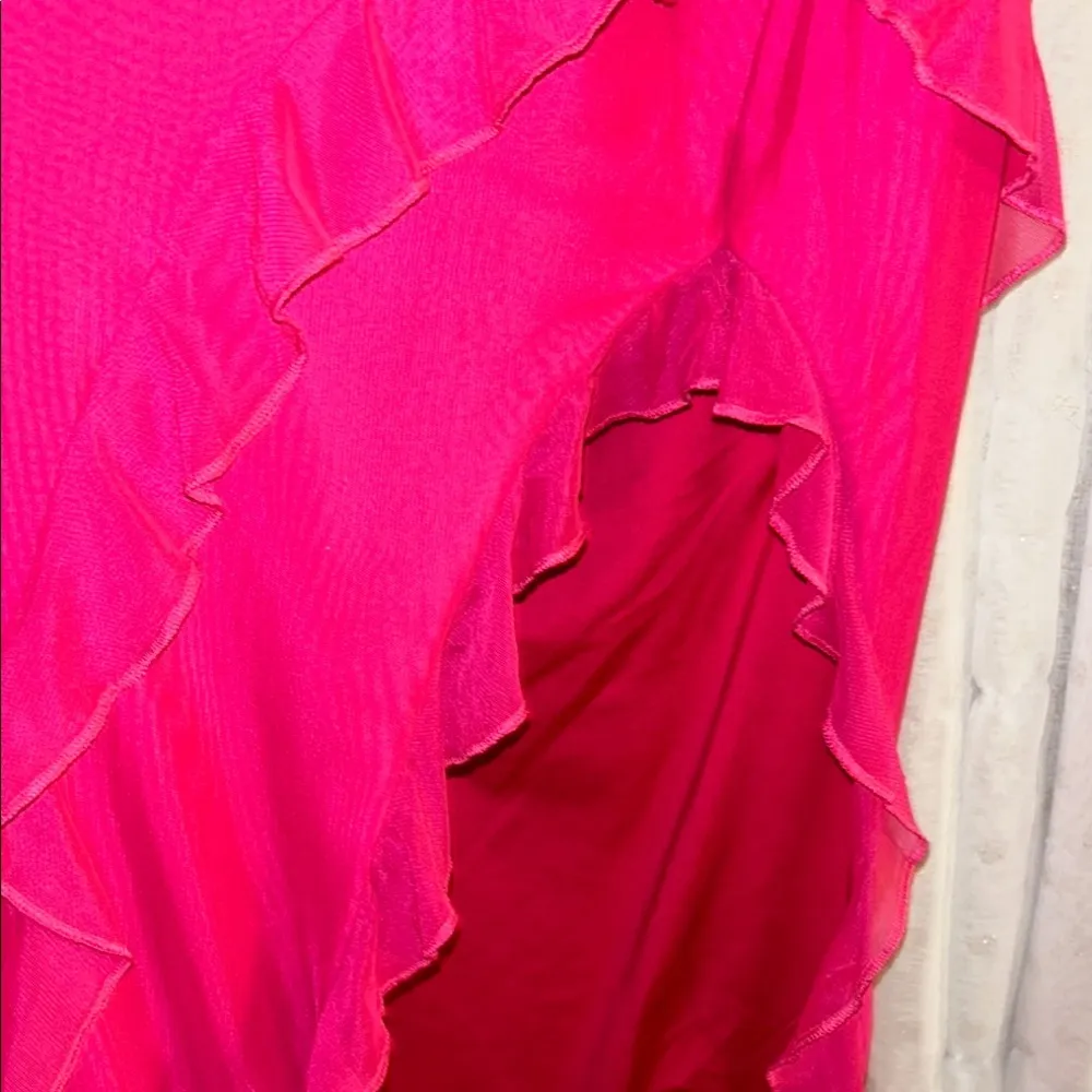 NWT Oh Polly Size 12 Elegant Red Ruffle Dress - Image 7