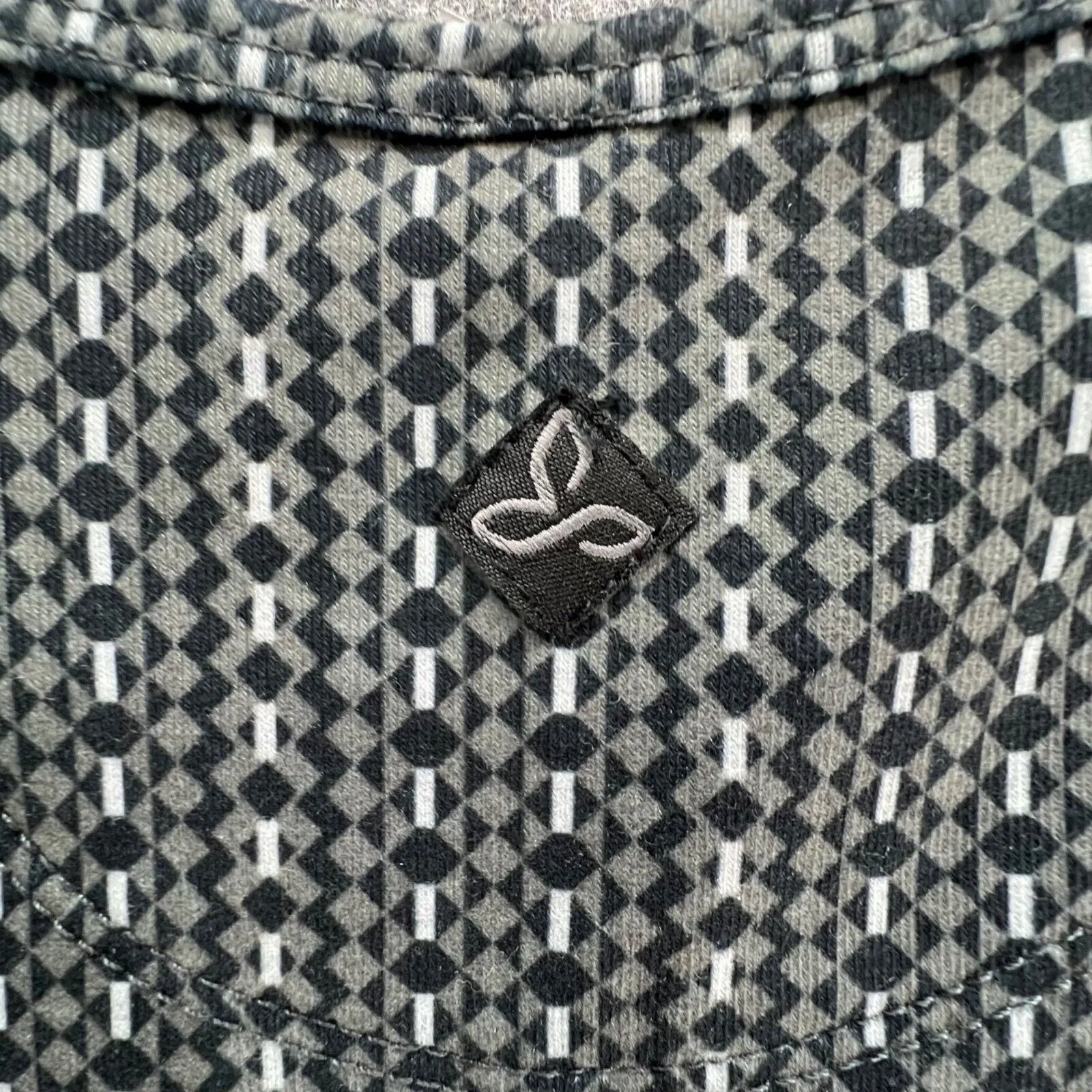 Prana Amelie Veeda Tank Dress M Gray Geometric Sleeveless V Neck Stretch Travel - Image 6