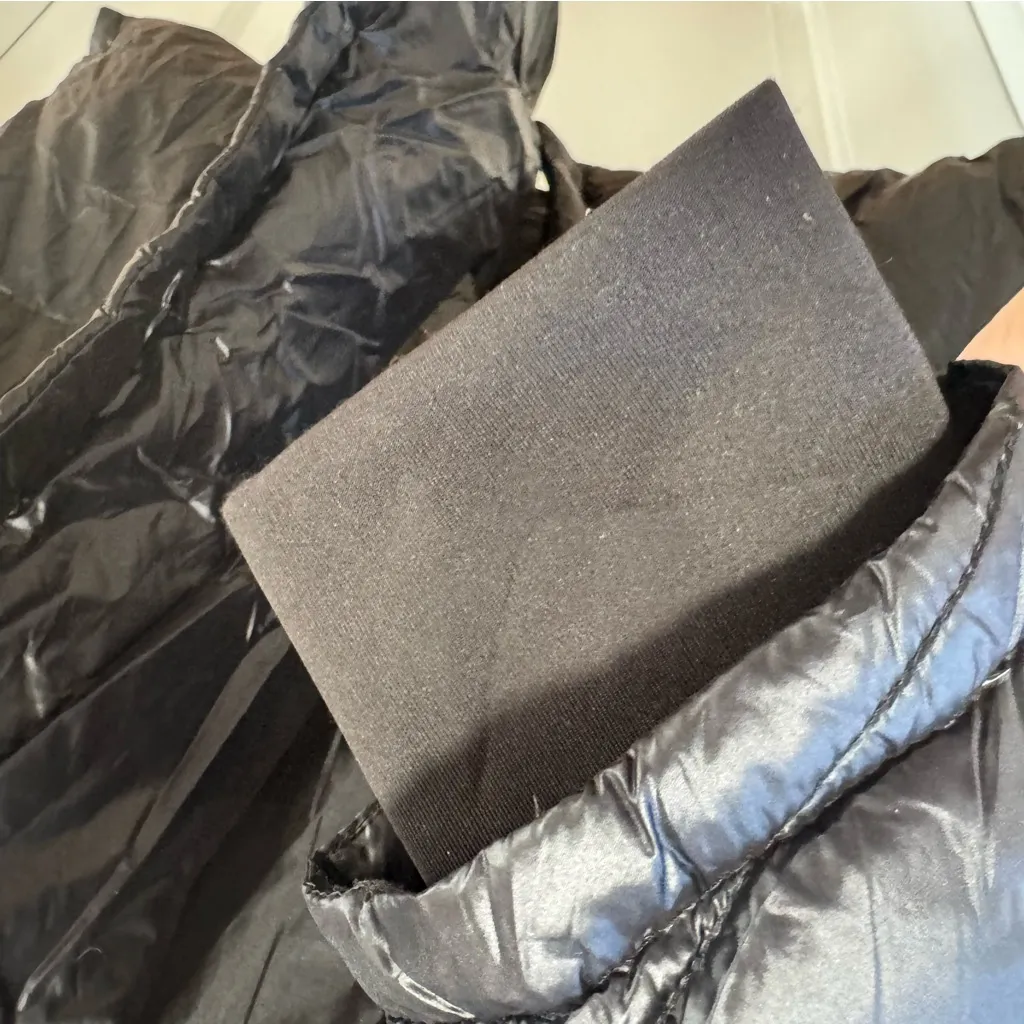 French Connection  size XL‎ Black Lightweight Down Puffer Coat Hooded Jacket - Image 4