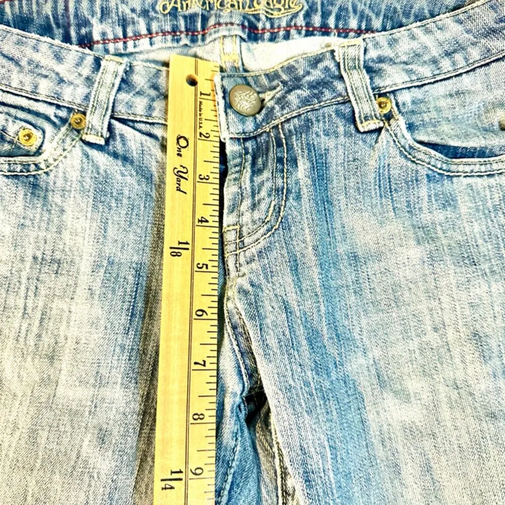 American Eagle Outfitters Jeans Size 4 Regular Boot Cut Hipster Y2K - Image 6