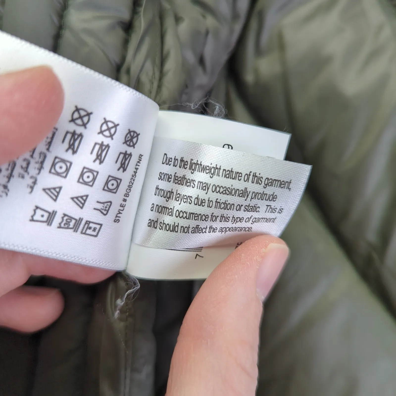 BCBG MAXAZRIA Womens Green Packable Down Hooded Jacket Puffer Lightweight Medium - Image 12