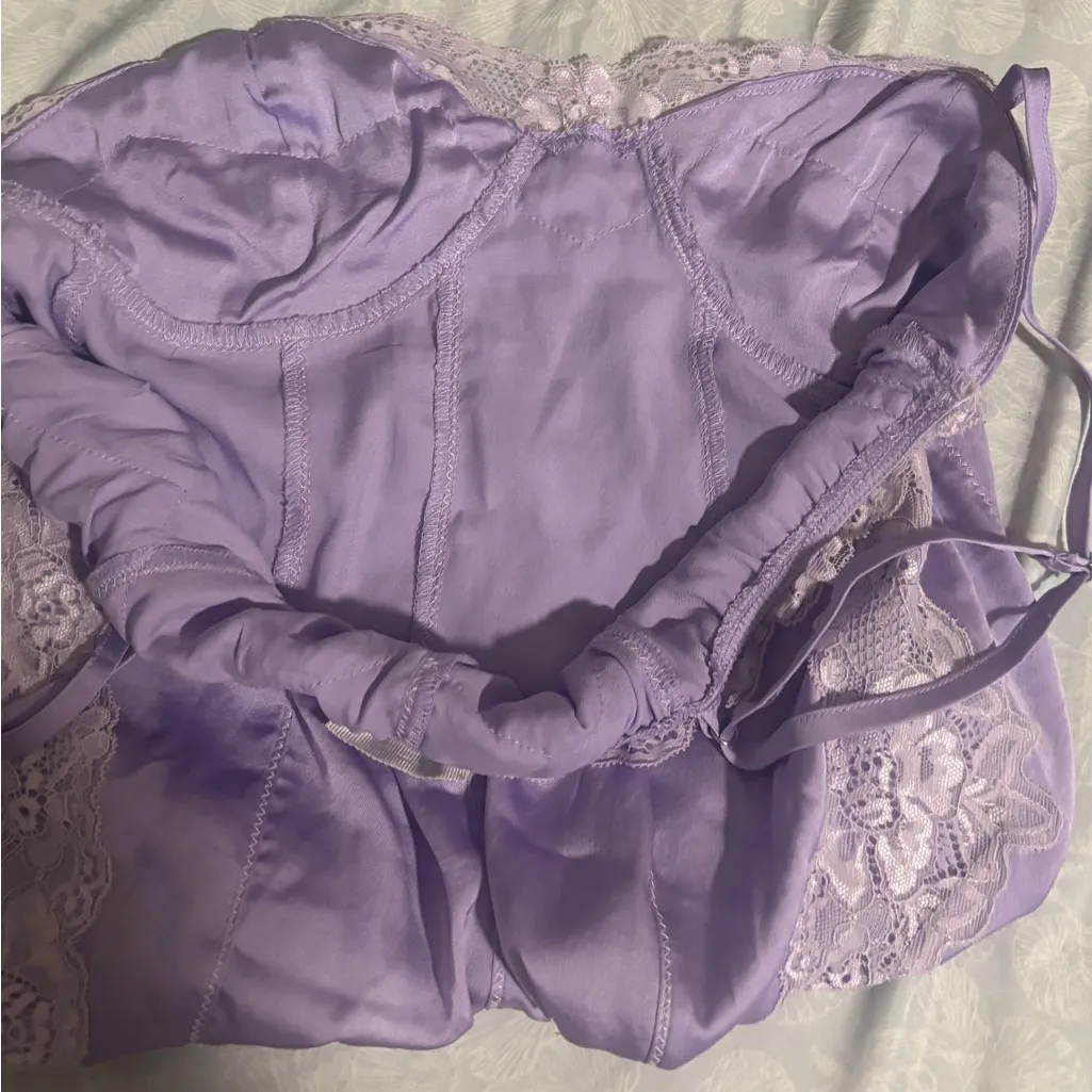 Lavender Lace Trim Cami Top - Image 7