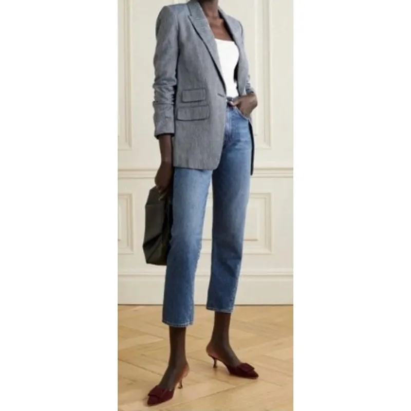 Veronica Beard Martel Herringbone Dickey Blazer Women’s Size 12 - Image 2