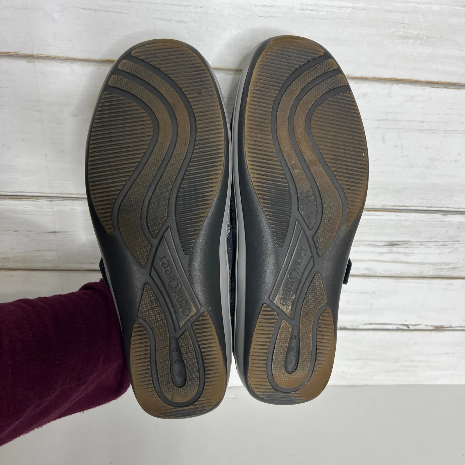 Orthofeet Quincy Stretch Casual Grey Women's Shoe Size 10 Wide Gray - Image 11