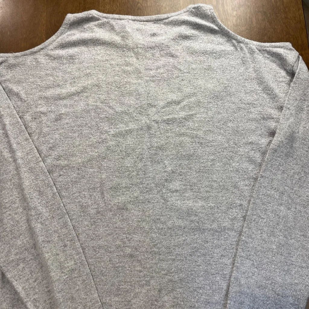 Poof 'What the Elf' Sweater JUNIORS Size Large Ugly Party Holiday Christmas Gray - Image 7