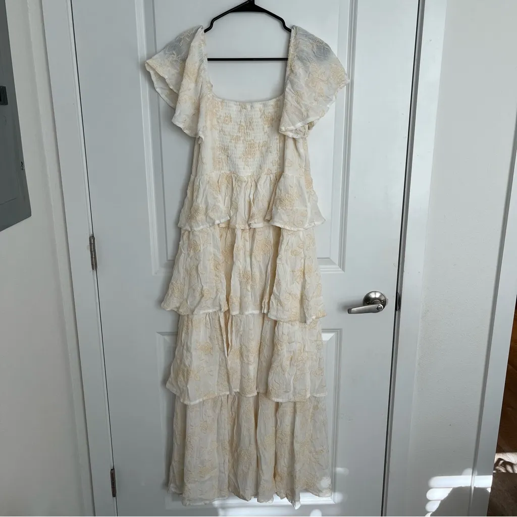 NEW Altar’d State Embroidered Floral Maxi Dress Size Large NWT - Image 11
