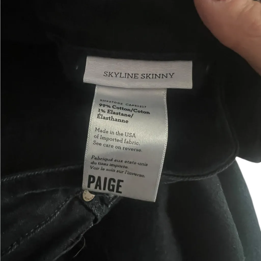 PAIGE Hoxton High-Rise Ankle Skinny Stretch Denim Jeans Indy Wash Sz 26 - Image 6