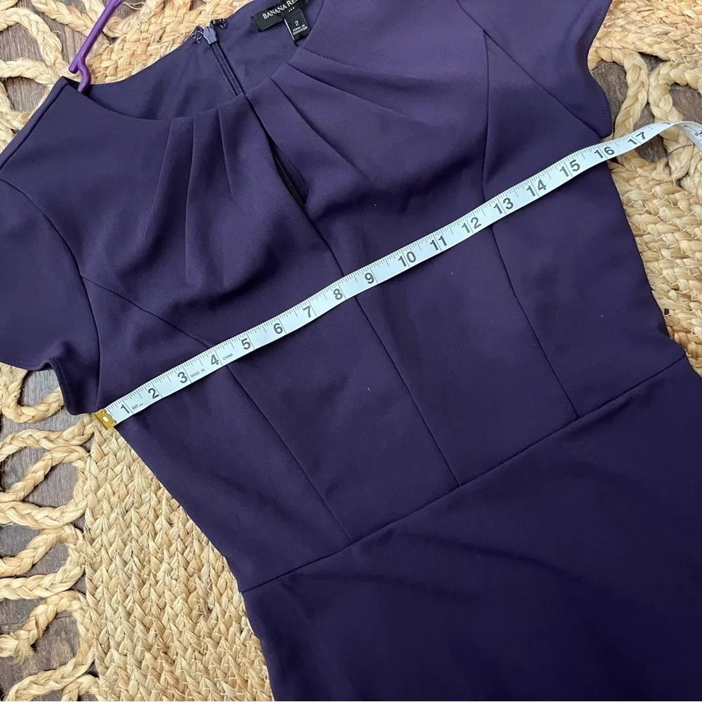 Elegant dark purple dress from Banana republic NWT size 2 - Image 9