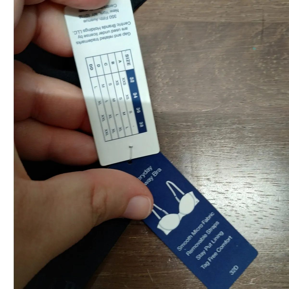 Gap Body NWT Size 32D (Medium) Black Everyday Multiway Underwire Lined Bra - Image 6