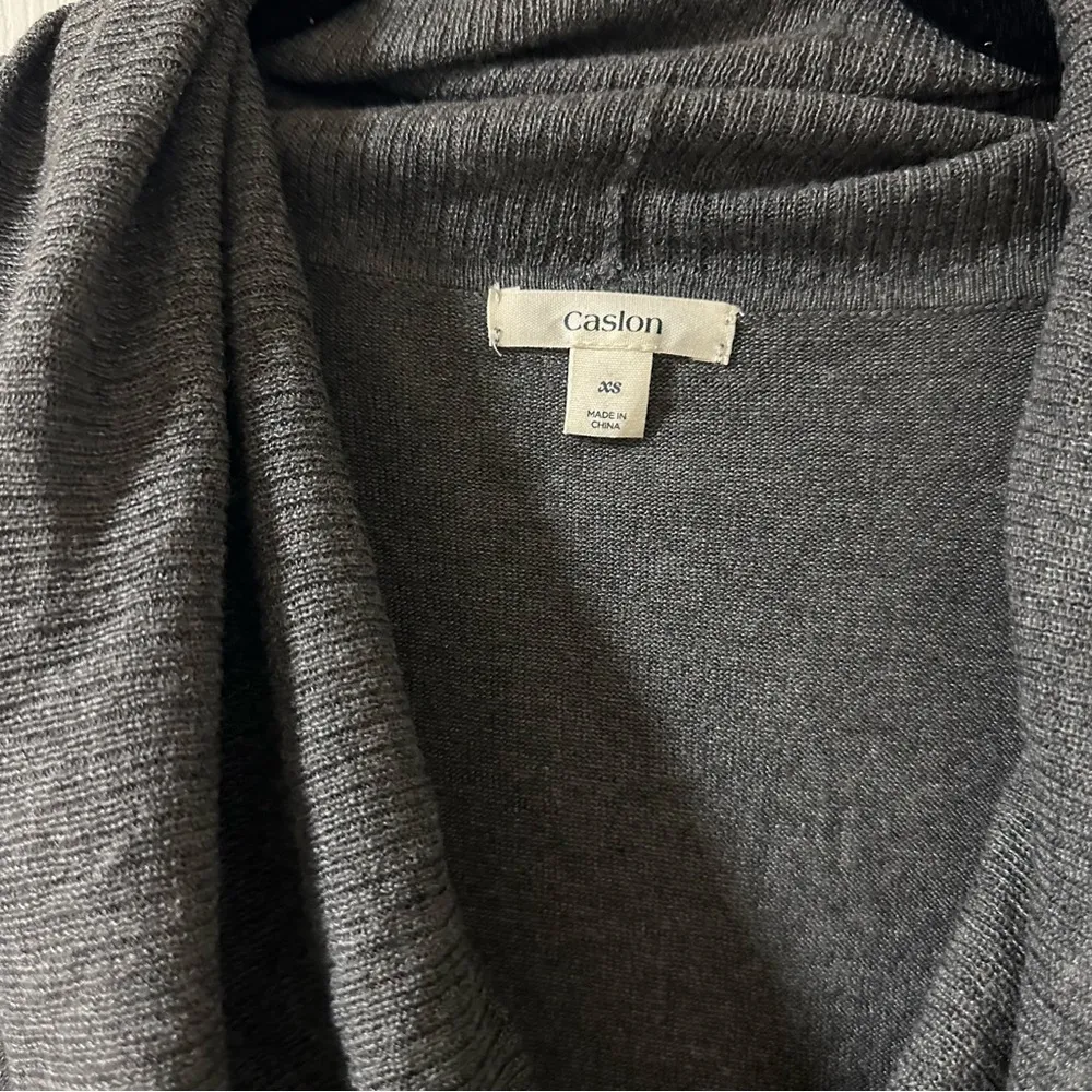 Caslon Fine Knit Cowl Neck Gray Sweater - Image 2