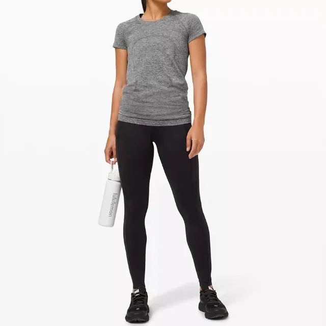LULULEMON Swiftly Tech Short Sleeve Shirt in Gray Size 10 - Image 7