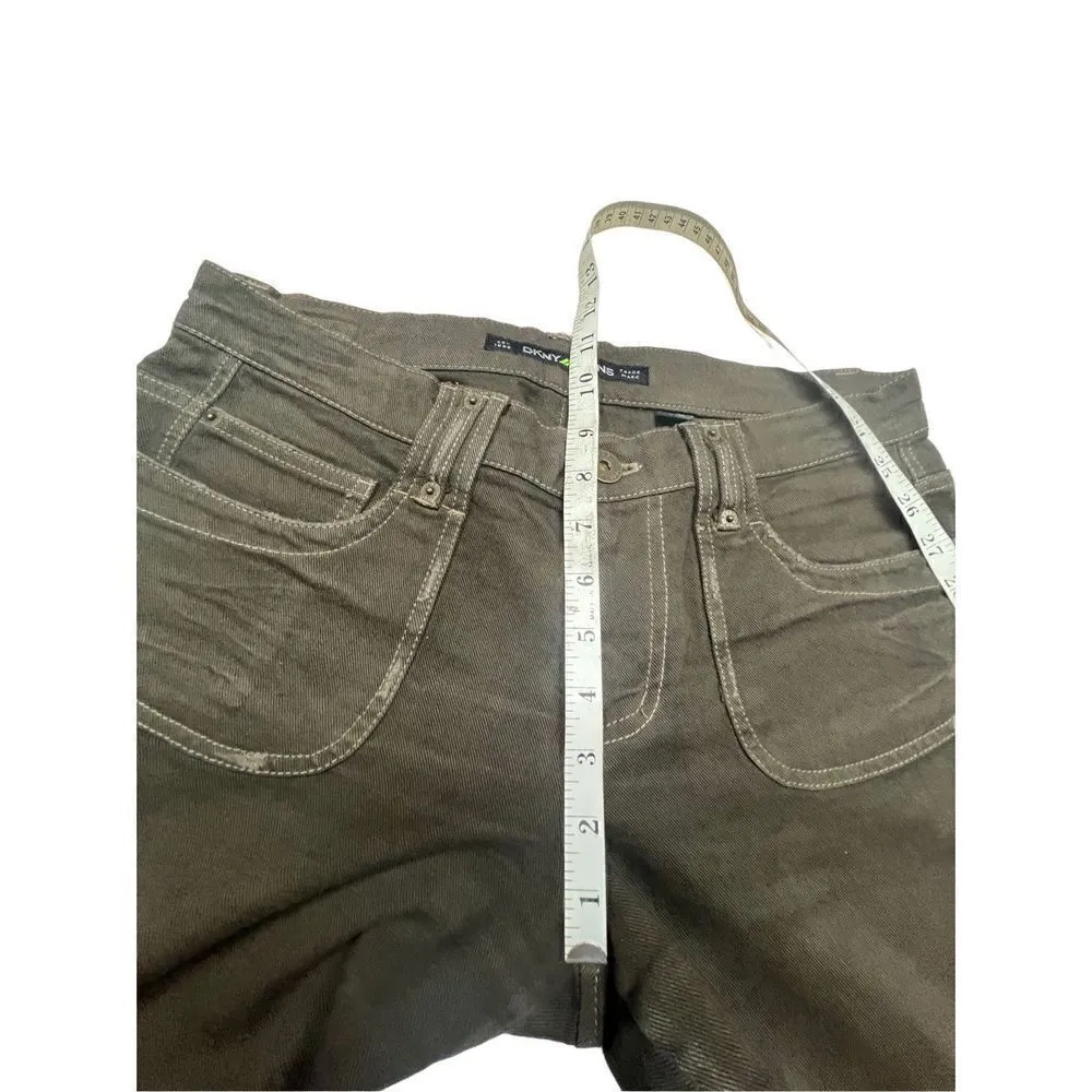 Dkny Womans Brown Jeans Sz 6 - Image 8