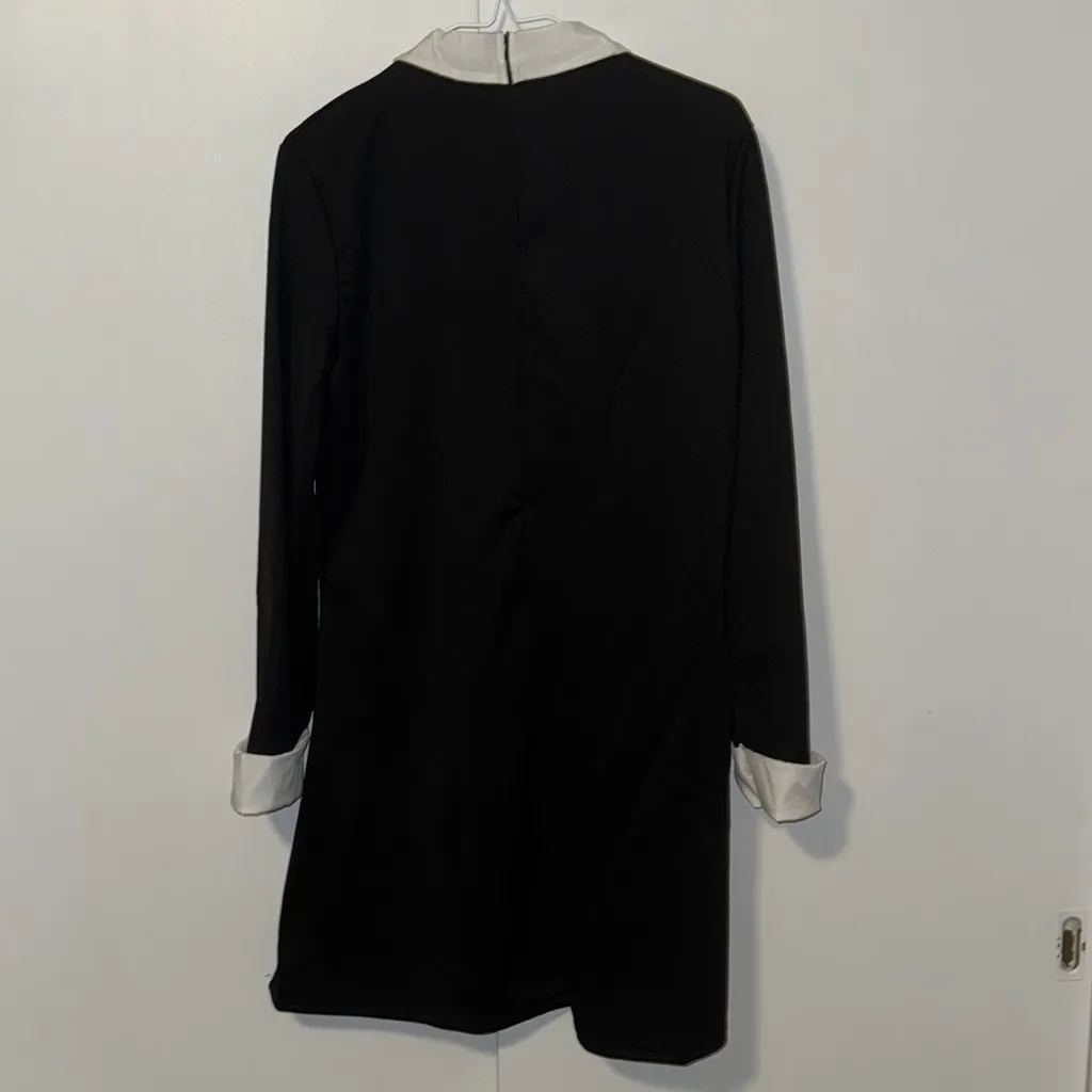 Wednesday Adams Adult Costume Includes Dress & Doll Women’s L Large 12-14 - Image 10