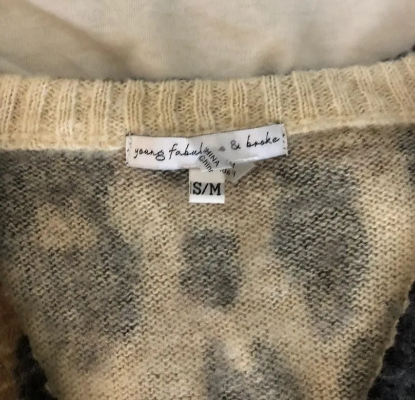 Young Fabulous and Broke Cheetah Sweater - Image 3