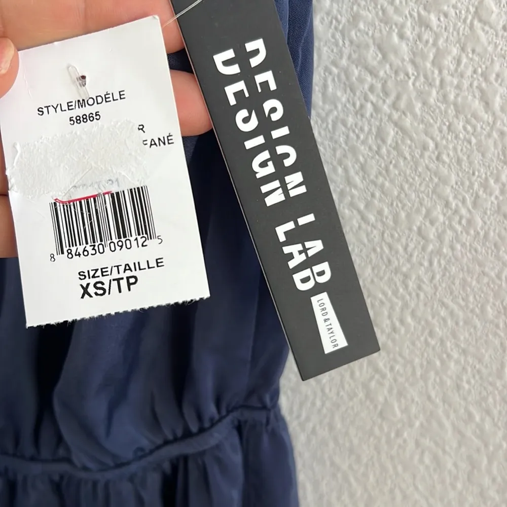 NWT Lord & Taylor Design Lab Dress Silky Midi Lightweight Blue XS - Image 6