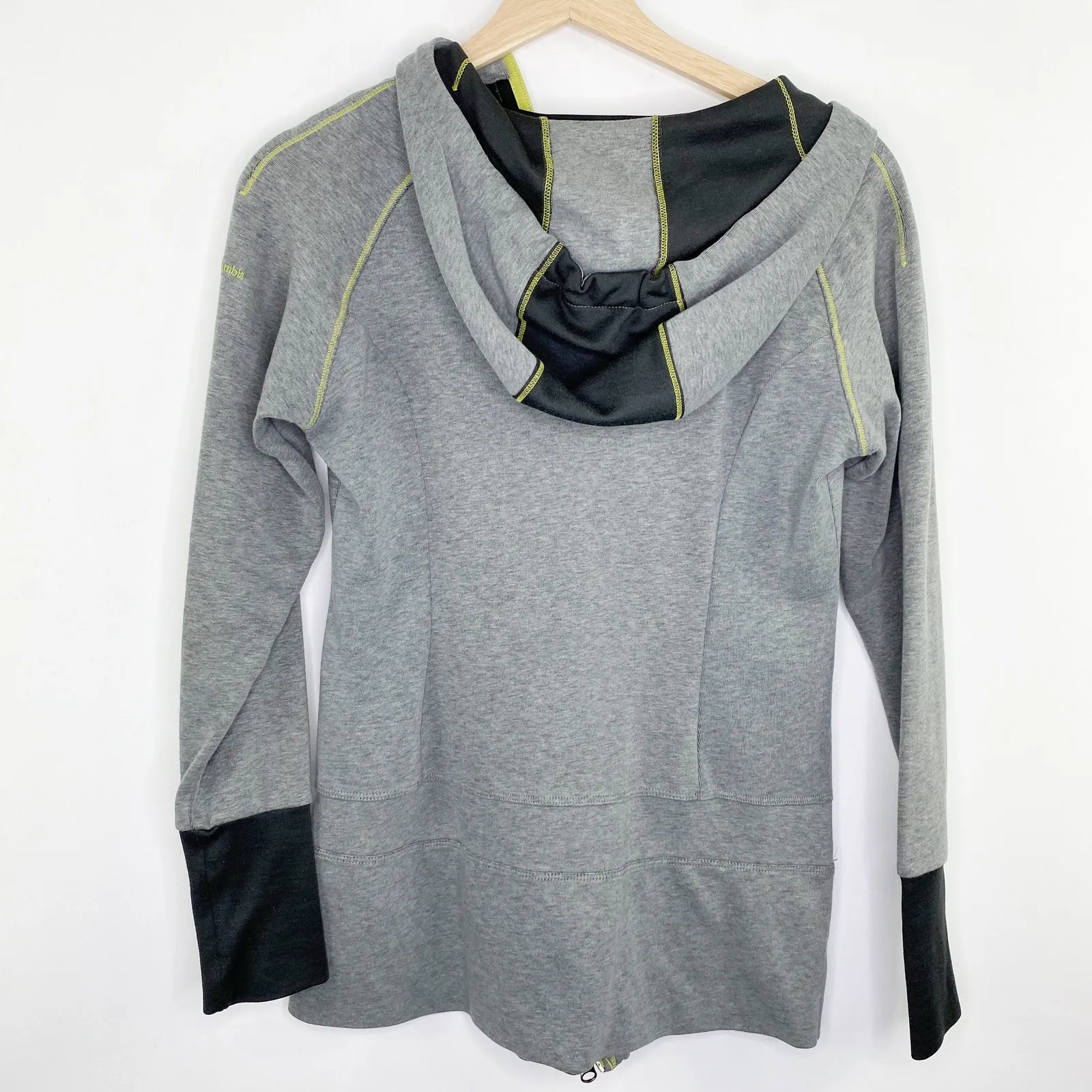 Columbia Black Grey Full Zip Long Sleeve Hoodie Sweatshirt Women's Size Small S - Image 10