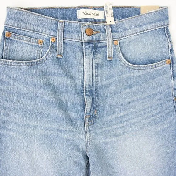 NEW Madewell Classic Straight Jeans in Meadowland Wash,27‎ - Image 4