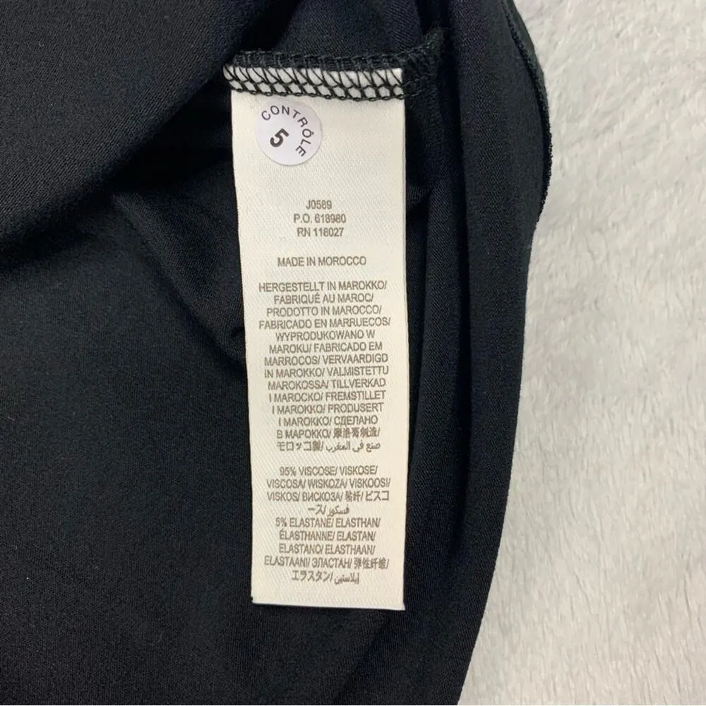 Boden womens size 6 long small basic jersey Black V - Image 7