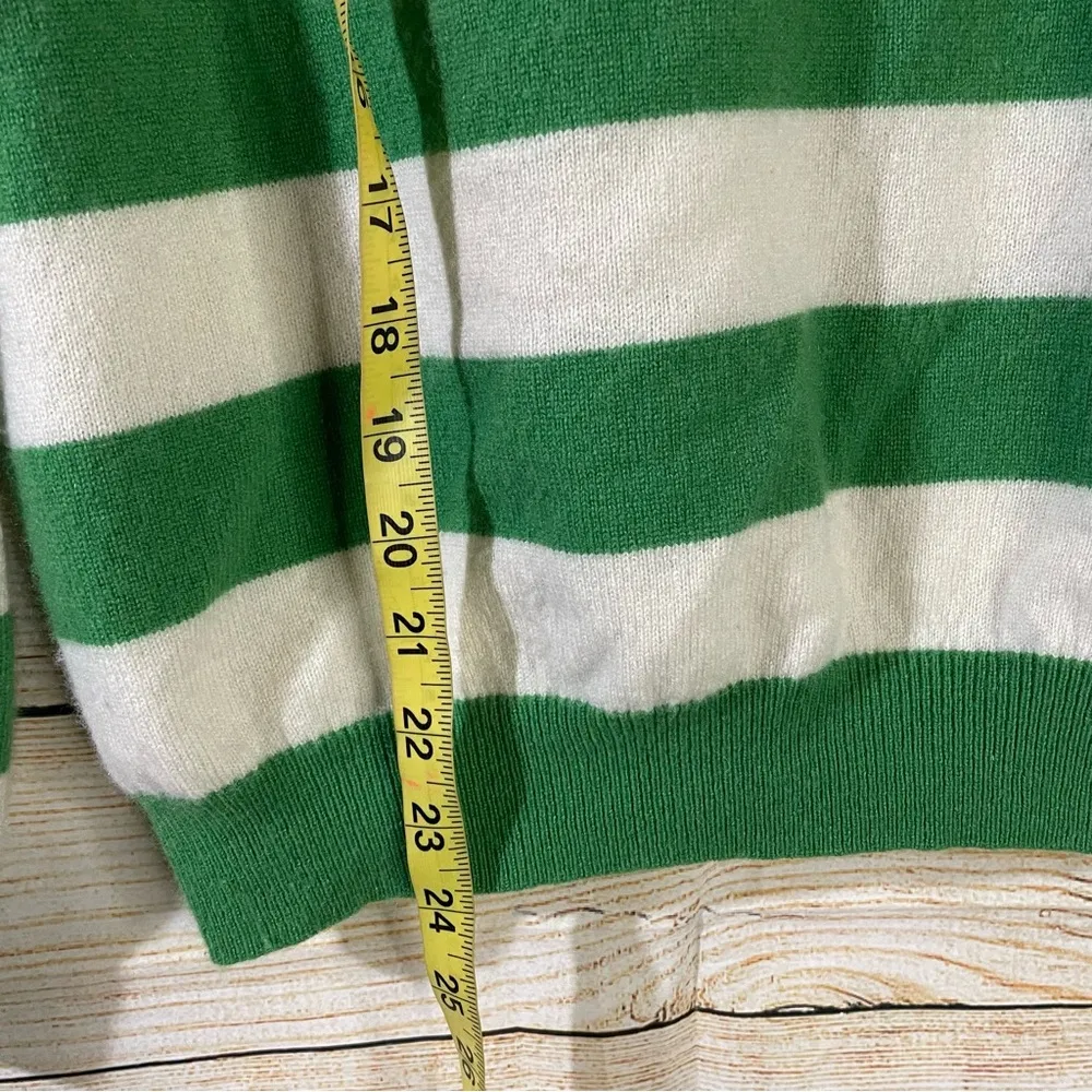 cashmere striped pullover crewneck sweater Size Medium long sleeves - Image 5