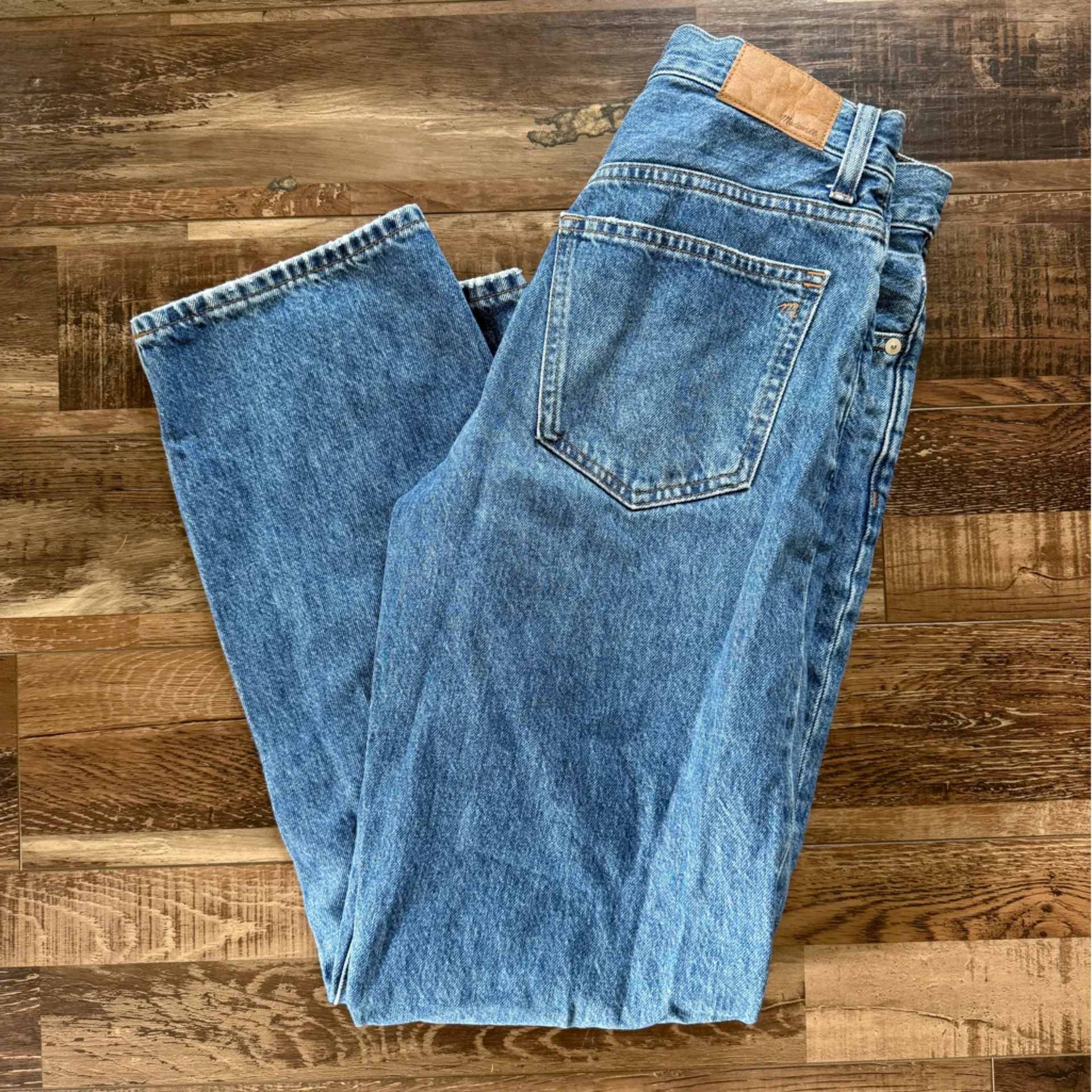 Madewell Low-Slung Straight Jeans Size 24 - Image 4