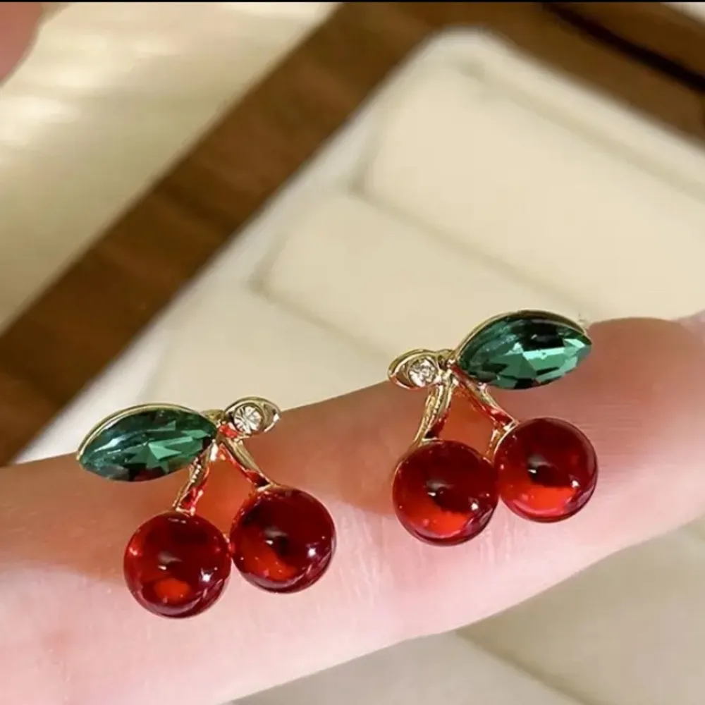Cherry Earrings Red - Image 7