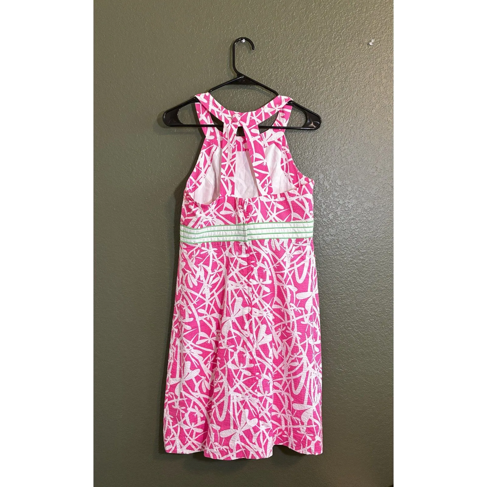 Lilly Pulitzer Seersucker Light My Fire Hotty Pink Dress Size 8 - Image 6