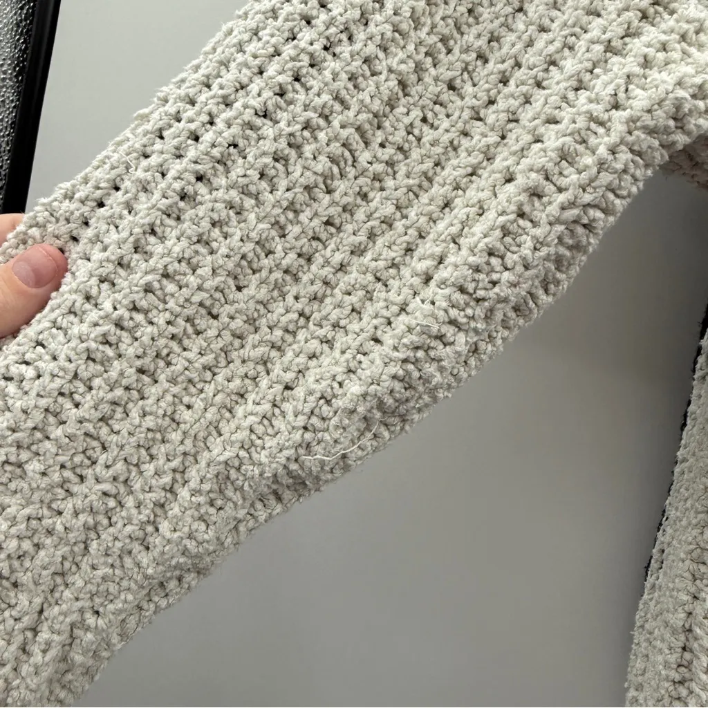 Joie Chadsey Striped Pullover Sweater Black White Chunky Knit Women’s Sz M - Image 9