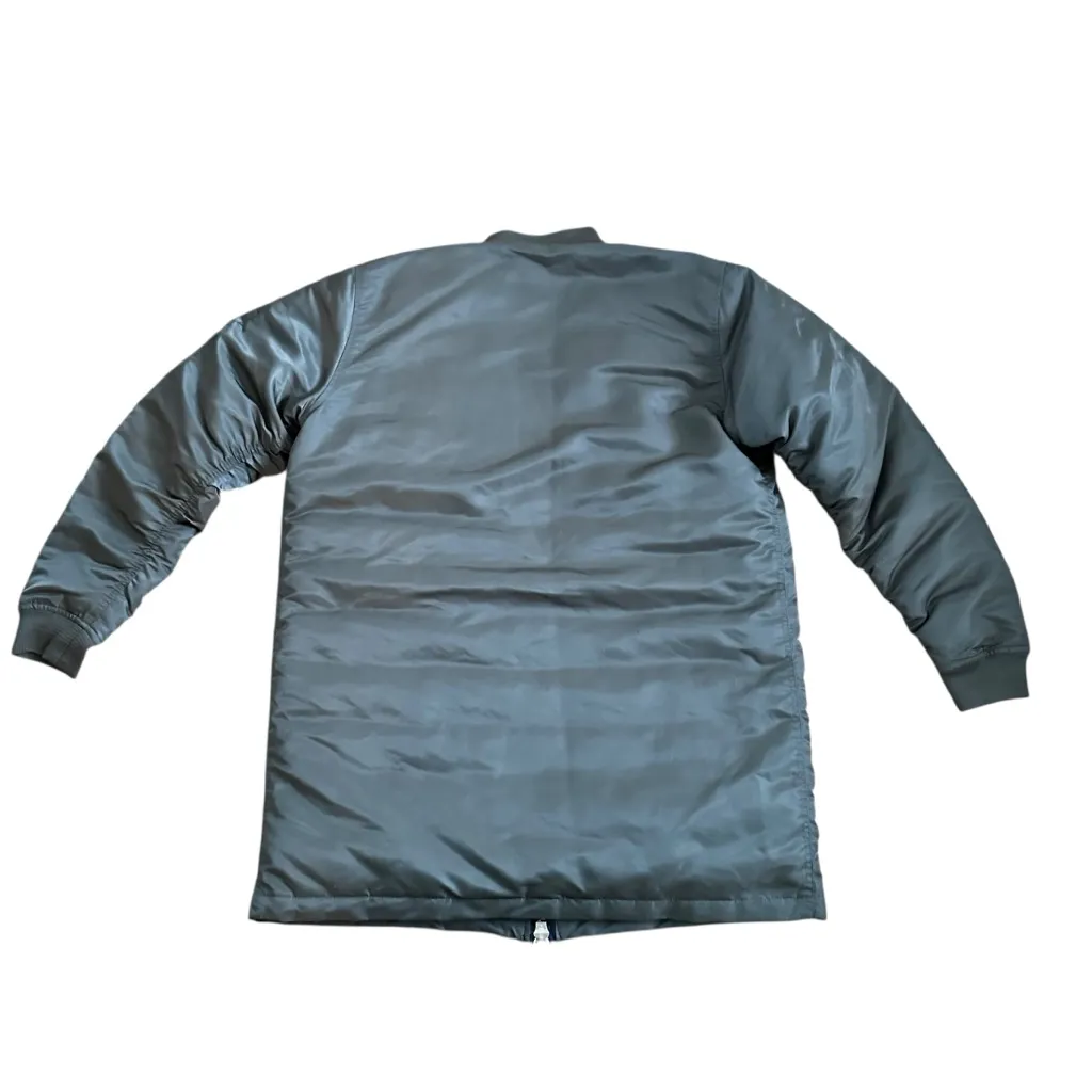 Kith Longline Bomber Jacket Size L Olive Green Size L - Image 9