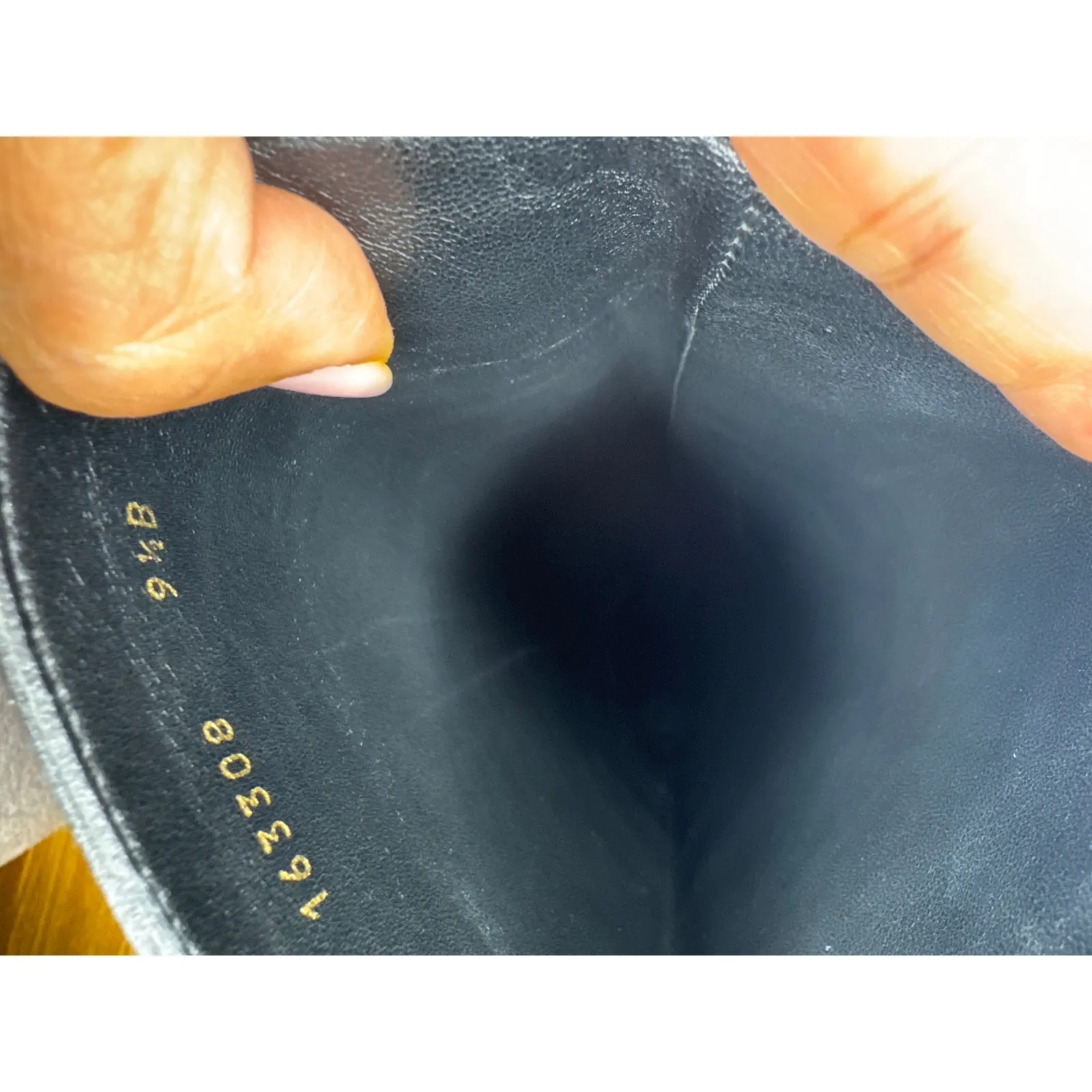 Gucci Black Leather Tall High Heel Platform knee high Boots  Designer sz EU 39.5 - Image 5