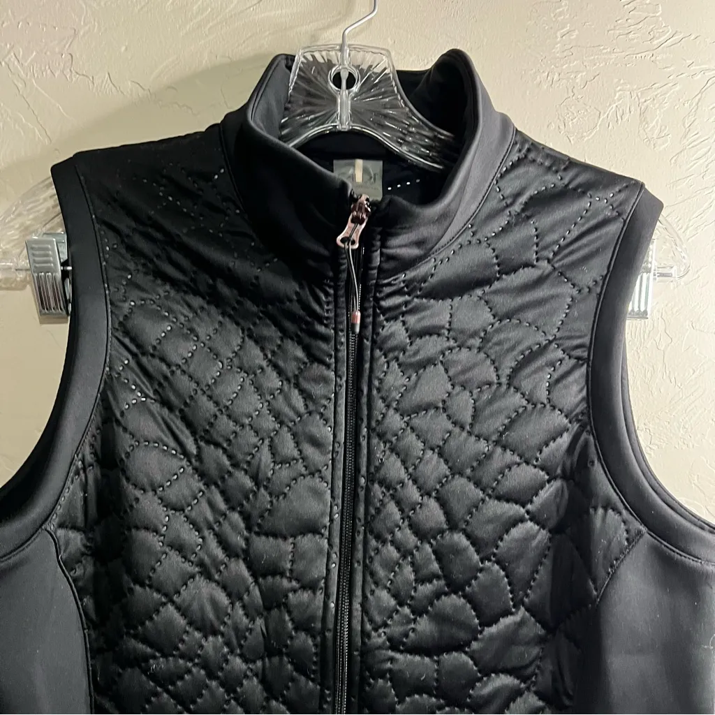 Calia By Carrie Underwood Black Quilted Scuba Running Vest Size M - Image 8