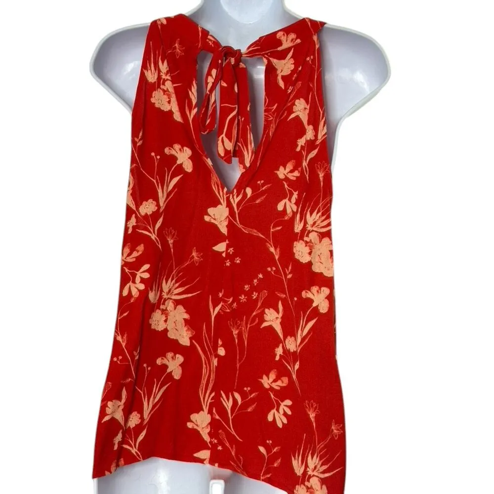 Gentle Fawn Charlottes Web Sleeveless Halter Top Hot Red Paradise Women's Medium - Image 6