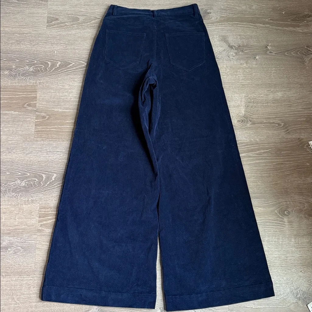 Sea New York Blue Carine Corduroy Wide Leg Jeans 6 - Image 3